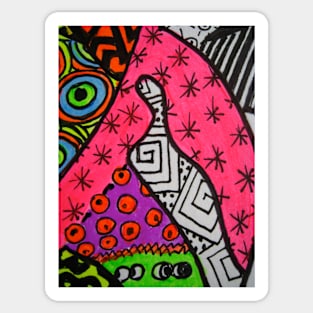 Abstract Fluoro 12 Sticker